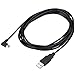 LARRITS 3M USB A to Mini B USB Cable 90 Degree Data Sync Charge Cord with 5 pcs Wiring Clips for Nextbase Dash Cam Car GPS Navigator DVR Digital Camera (Right Angle)