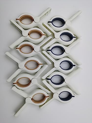 Peiyee 12 pezzi mollette grandi Grandi Clip di