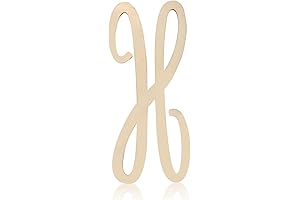 Lavishly Large and Unfinished Wooden Letter "H" for Wall Art Projects