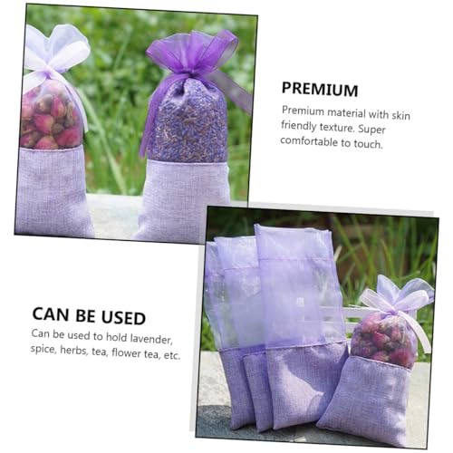 24 bolsas sachet de lavanda para ambientador y joyas miniatura 6
