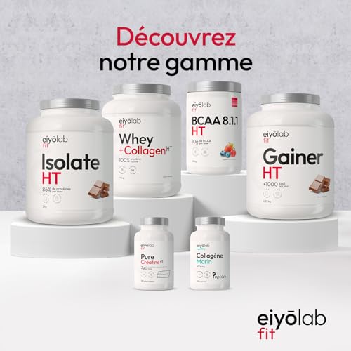 PRE WORKOUT HT | Booster Musculation sans Créatine | 3g de Bêta-Alanine + 3g d'Arginine + 4g de Citrulline + 200mg de Caféine + S7 | Énergie + Congestion Musculaire | 500g | Menthe Citron | Eiyolab – Image 8