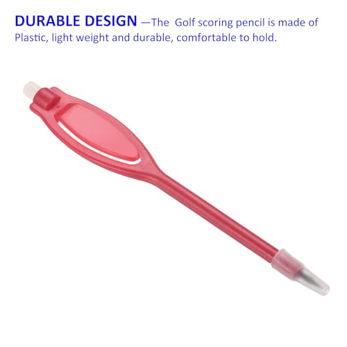 Lápices para anotar puntuación de golf con borrador, paquete x10 miniatura 5