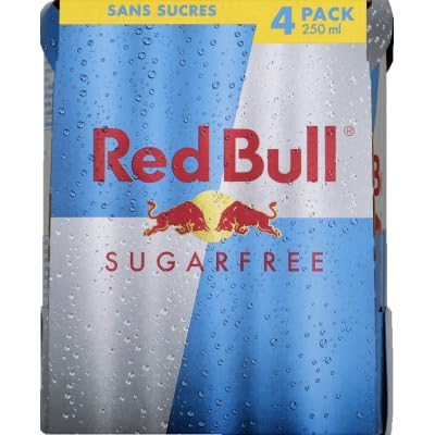 RED BULL bebida energética sin azúcar pack 4 latas 25 cl