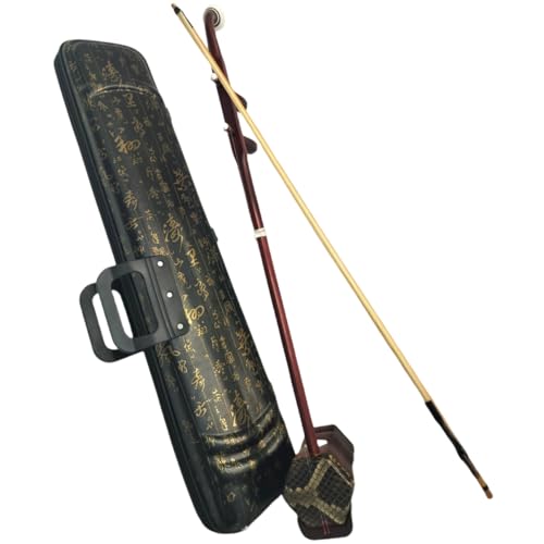 Kunpengzhi Handmade ErHU-2 String Chinese violin fiddle for Advanced Performers made of Small-leaf red sandalwood with Erhu accessories included
