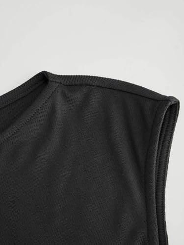 Image of CIDER Boat Neck Tops for Women Sleeveless Ruched Crop Tank Tops | Slim Fit, Trendy Summer Outfits, Casual Tee Shirt