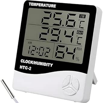 12 Termometri Igrometri Digitali 2 In 1 - LCD, Misura Temperatura E Umidità, Per Interni - 3
