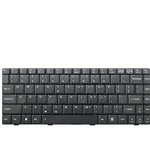 Clavier pour ASUS X20 X20E avec frappe fluide et touches noires durables version US