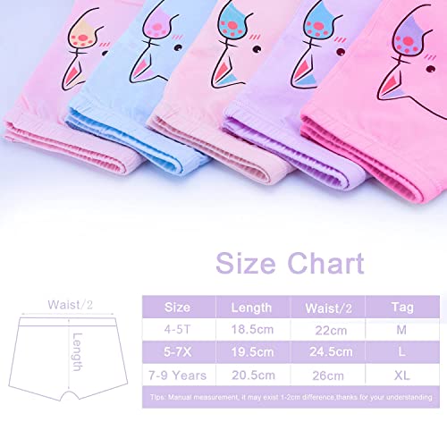BOOPH Girls Underwear Baby Toddler Panties 5 Pack Briefs Boyshort for 2-8Y3