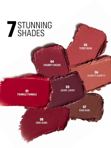 Image of FLiCKA Lip Poetry Matte Lipstick| Enriched With Vitamin E, Sulphate Free, Moisturizing, Long Lasting Upto 6Hrs, 08 Ding Dong, 4g