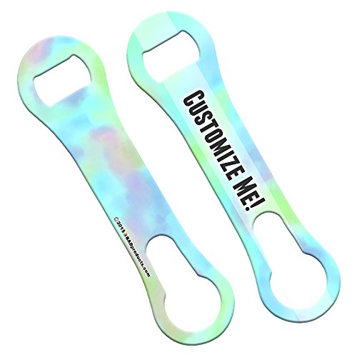 BarConic Customizable V-Rod® Bottle Opener - Watercolor Tie Dye