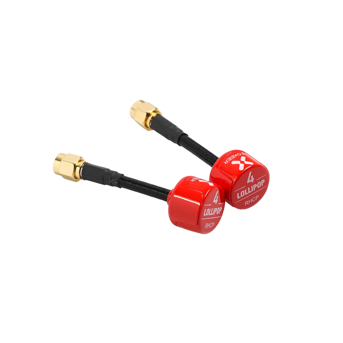 2 antenas FOXEER FPV Lollipop 4 versión actualizada 5.7GHz RHCP 2.5Dbi SMA para FPV Racing Drone Fatshark Goggles TX RX
