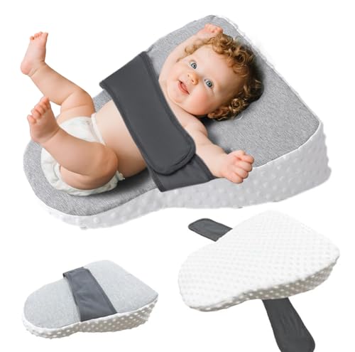 Image of Baby Reflux Pillow for Infant Support Cushion,Pillow for Sleeping/Feeding, Soft Cotton Cover, Bedroom, Stroller, Detachable