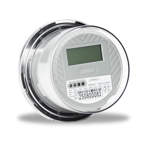 Digital Electric Meter,120V 2 Wire KWH Meter,Watt Meter, Used for RV and Home Meter