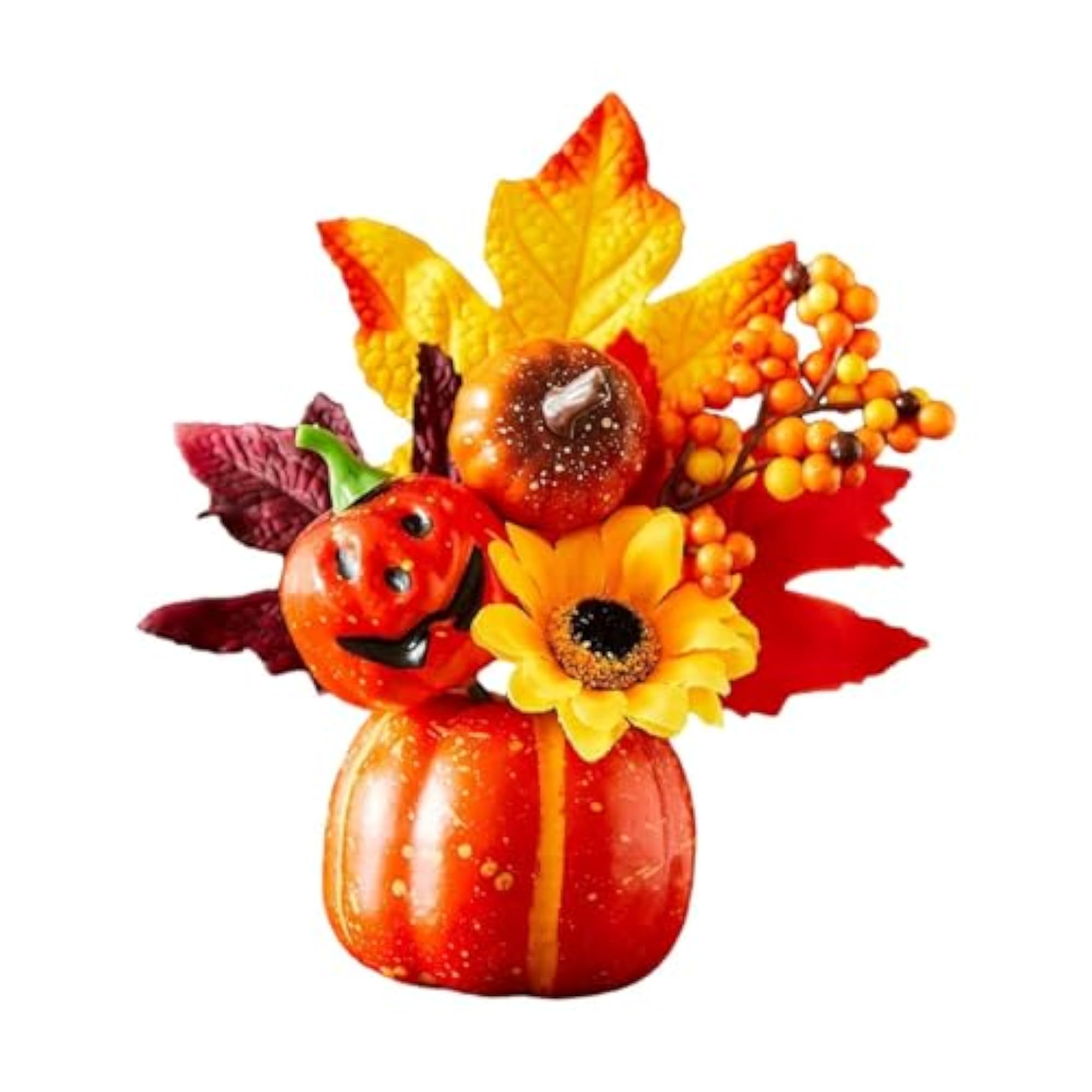 Fall Pumpkin Decor for Tabletop Centerpiece, Harvest Style H