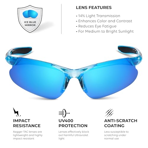 Image of Kids Youth Polarized Sports Sunglasses for Boys Girls Baseball Softball Glasses TR90 Frame