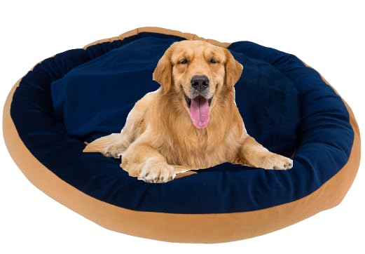 See full amazon price history chart for YUCKY Gorgeous Soft Reversible Round Shape Anti-Skid Bottom & Machine Washable Big Dog Bed (Reversible)-XXL Blue and Golden YUCKY Gorgeous Soft Reversible Round Shape Anti-Skid Bottom & Machine Washable Big Dog Bed (Reversible)-XXL Blue and Golden (B0CN5PFTRQ) Amazon Price History, Amazon Price Tracker