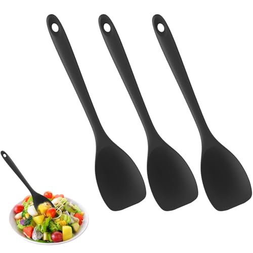3 Stück Silikon Kochlöffel, KochlöffelKunststoff,Kochlöffel,AntihaftKochlöffel, Silikon...