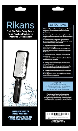 Rikans Colossal Foot File, Professional Foot Rasp Callus Remover, Foot Care Pedicure Tool to Remove Hard Skin,Can Be Used on Wet or Dry Skin, High Grade Stainless Steel File (Foot File Set) - Image 4