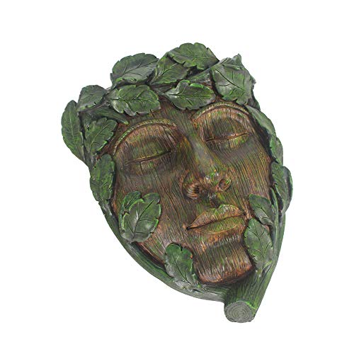 Hand-Painted Resin Green Man Tree Face Or Tree Hugger Sculpture Can Be Used As A Flower Pot For Outdoor Tree Decoration #TOP2