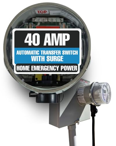 GenerLink Automatic Transfer Switch for Home Generator w/Surge, 40AMP