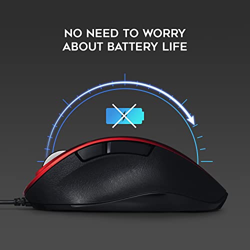 Elecom Usb Wired Mouse, Corded Mouse With Quiet, Silent Click, Ergonomic Design, 5 Button, For Windows And Mac, Large Size (M-Xgl10Ubsrd-Us) #TOP4