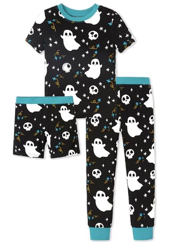 PATPAT Kids 3-Piece Pajama Sets with Bamboo Viscose,Snug Fit Pjs for Girls,All-Season Comfort Sleepwear, Ages 2-12 Years
