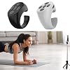 Fingertip Wireless Bluetooth Remote Control, TIK-to-k Remote Control APP Kindle Page Turner, Scrolling Rings Rechargeable Camera Remote for Phones Tablets(Black)
