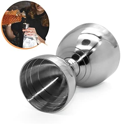 Bell Jigger Stainless Steel Bar Tool ,Double head wine measuring device, Cocktail Measuring Jigger, Stainless Steel Measuring Tool for Bartenders With 0.5oz, 1oz, 1.5oz and 2oz Measuring Marks