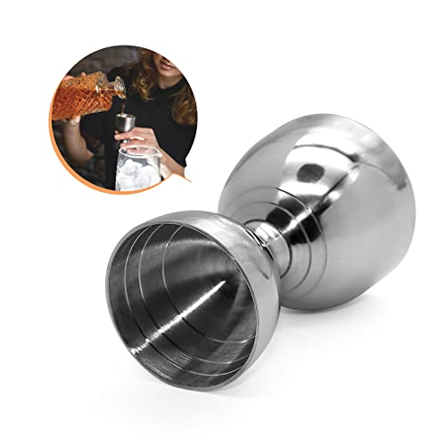 Bell Jigger Stainless Steel Bar Tool ,Double Head Wine Measuring Device, Cocktail Measuring Jigger, Stainless Steel Measuring Tool For Bartenders With 0.5Oz, 1Oz, 1.5Oz And 2Oz Measuring Marks #TOP3