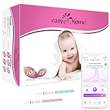 Easy@Home Ovulation Test Strips and Pregnancy Test Strips Combo Kit, Package May Vary (100LH+20HCG)