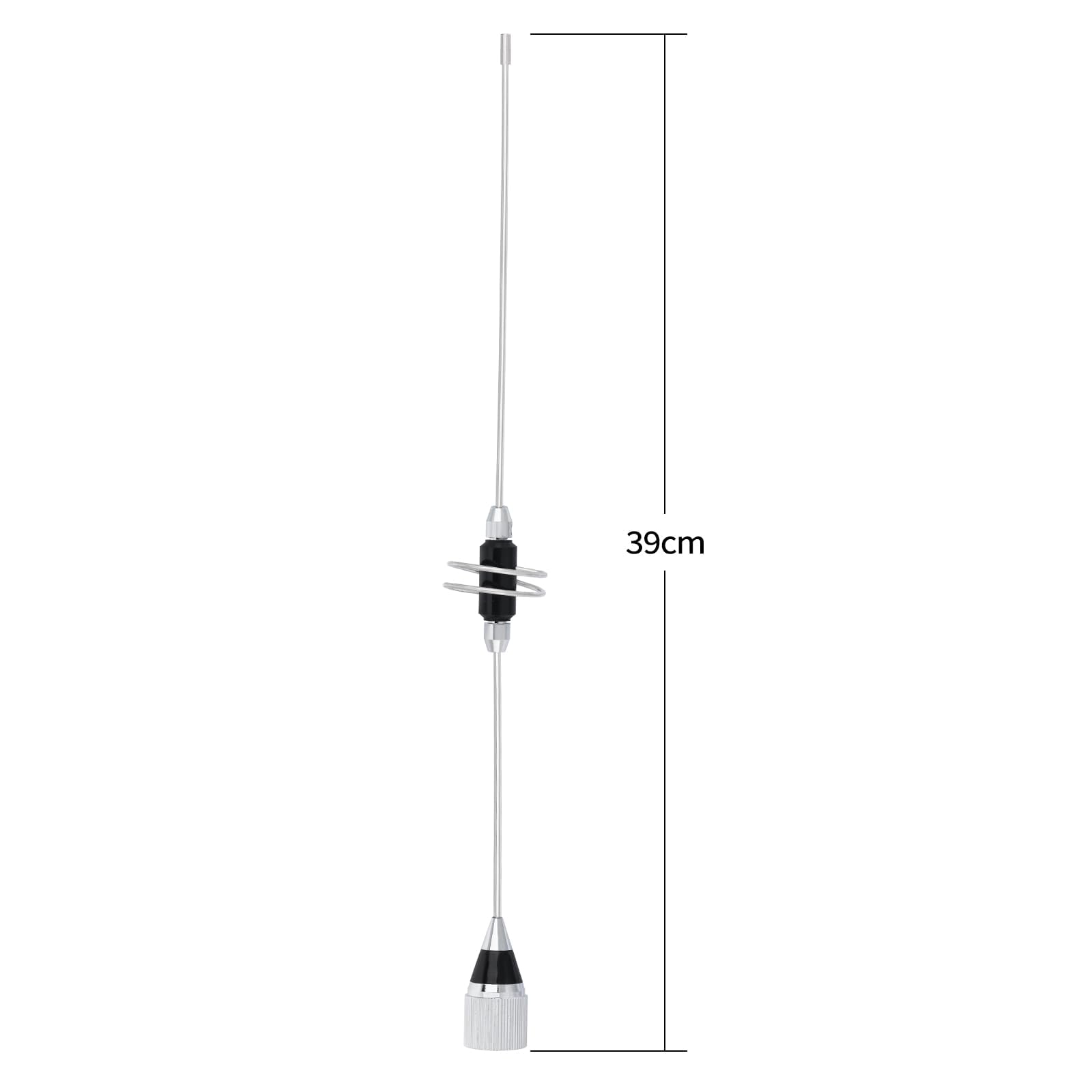 Bingfu Antenne Radio Mobile VHF UHF Double Bande 136-174 MHz & 400-460 MHz, Antenne Ham Voiture Véhicule 39 cm avec Connecteur PL259 pour Appareils de Communication Bidirectionnelle