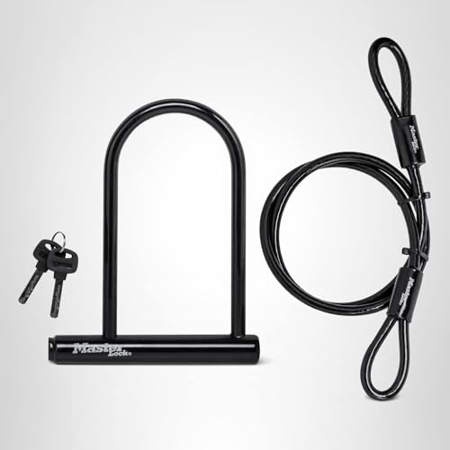 Master Lock 7.25" U Lock with Looped End Cable