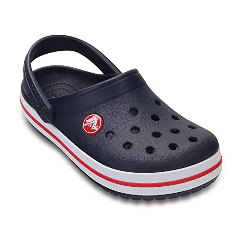 CROCS Crocband Clog K - Navy/Red - C12 , X207006-485-C12, Unisex Adult , Navy/Red , C12