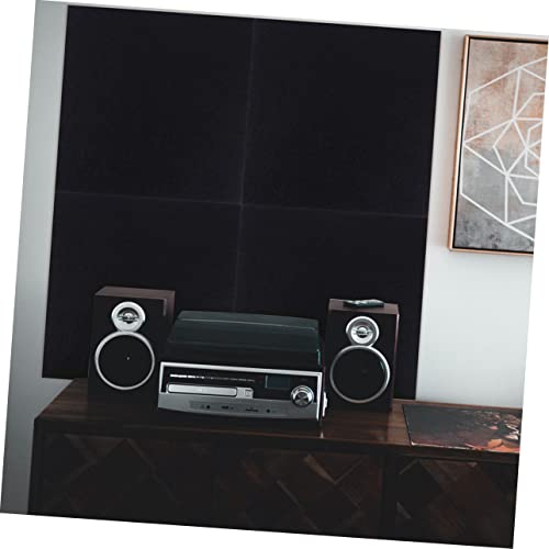 Paneles Acústicos para Pared 2 Piezas Fieltro Aislante de Sonido para Grabación Negro miniatura 3