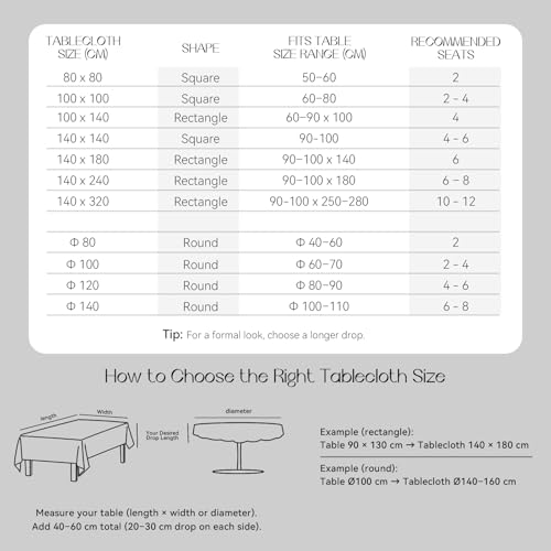 Romanstile Wachstuchtischdecke 80 x 80 cm Anthrazit Leinenoptik Mitteldecke Gartentischdecke wetterfest wasserdicht schmutzabweisend PVC Tischdecke für Outdoor,Garten,Draußen,Couchtisch,Balkon,Grill