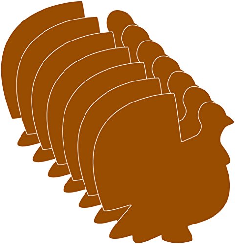 31 Pcs Turkey Single-Color Creative Paper Cut-Outs 5.5