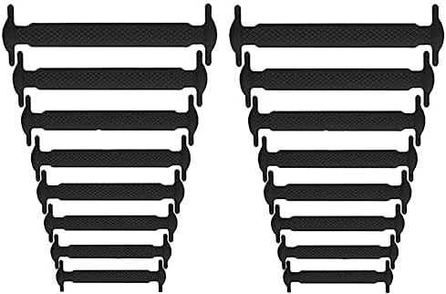 No   Tie   Shoelaces  for Adults, Waterproof Elastic Silicone Tieless Shoe Laces for Sneakers Board Shoes Casual Shoes