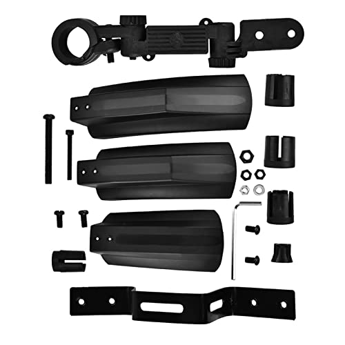 Dioche 26 Inch X Quick Release Bicycle Front & Rear Tire Mud Guard Kit - Durable PP Plastic Bike Mudguards for Outdoor Cycling - Universal Fit for All Front Tube Sizes
