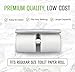 Double Toilet Paper Holder with Shelf - Alpine Rust Resistant Dual Roll Brushed Stainless Steel Toilet Paper Holder with Phone Shelf, Commercial Toilet Paper Dispenser Wall Mount in Modern Bath