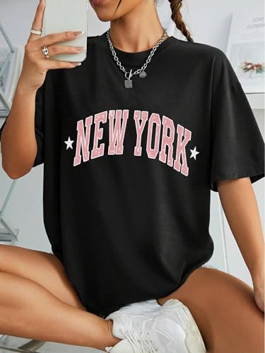Image of Remidoo Oversized Graphic Tshirts for Women Casual Loose Fit Short Sleeve Tee