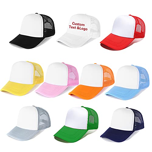Ultrafun 10 Pack Blank Trucker Hats