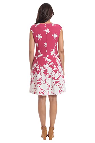 Image of London Times Womens Dresses Cap Sleeve Fit and Flare - Elegant Summer Cocktail Graduation Garden Party Wedding Guest Dress