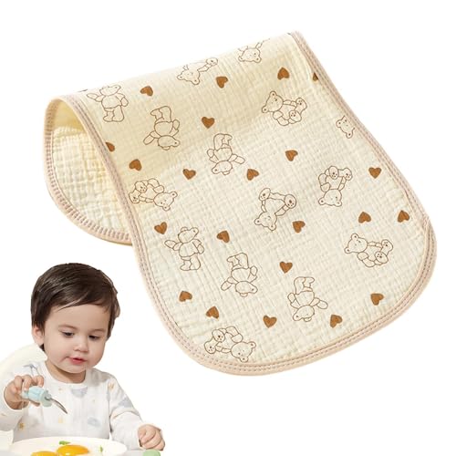 Samuliy Baberos de tela, lindo babero de gasa de algodón para niños, baberos de bebé para babear y dentición, baberos impermeables para niños y niñas, alimentación de baby shower, Care Bears, Refer to