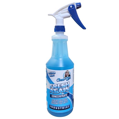 Chem-Girl | FRESH AGAIN Odor Remover & Deodorizer - Neutralizes Foul Odors in Upholstery, Carpet, Air, Shoes, Rugs, Clothes, Dog Beds, Litter Boxes | Industrial Strength Concentrate - 1 Quart