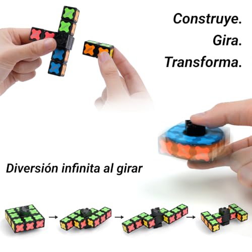 Miniatura 3 de TOSY Magnet Fidget Spinner Mini - 8 Bloques: Spinner transformable, Cubo Infinito, Rompecabezas magnético, Regalo de cumpleaños para niños y Adultos, Juguete sensorial antiestrés Stem