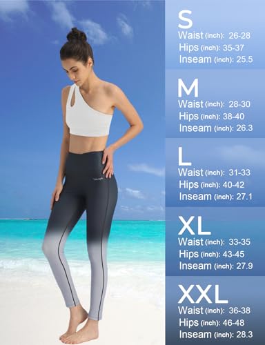 Image of Ubestyle UPF 50+ High Waist Women's Swim Pants Swim Leggings Swimming Tights Rash Guard Pants Sun Protective