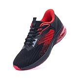 Comfortable Shock Absorption: The fashion trainers use cushioning design to provide cushioning and support effect for your feet. Also reduce a certain vibration to protect our knees. Making you easily to stand or walk for a long time. Breathable Knit...