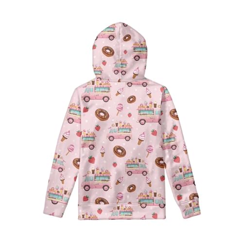 Image of Coloranimal Unisex Girls and Boys Long Sleeve Hoodies Hoody Athletic Pullover Sweatshirts Tops Age 6-16year