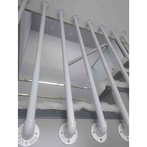 Rampe de sécurité en fer forgé extérieur et intérieur pour marches de loft - 5