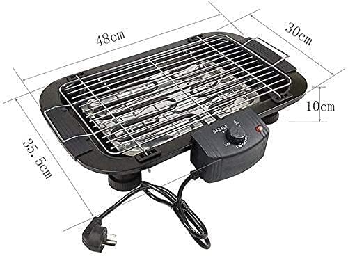 Image of Divik Adjustable 2000 Watt Temperature Control BBQ Grill Smokeless Tabletop Fast Cooking House Kitchen Camping Grill (1Pcs)